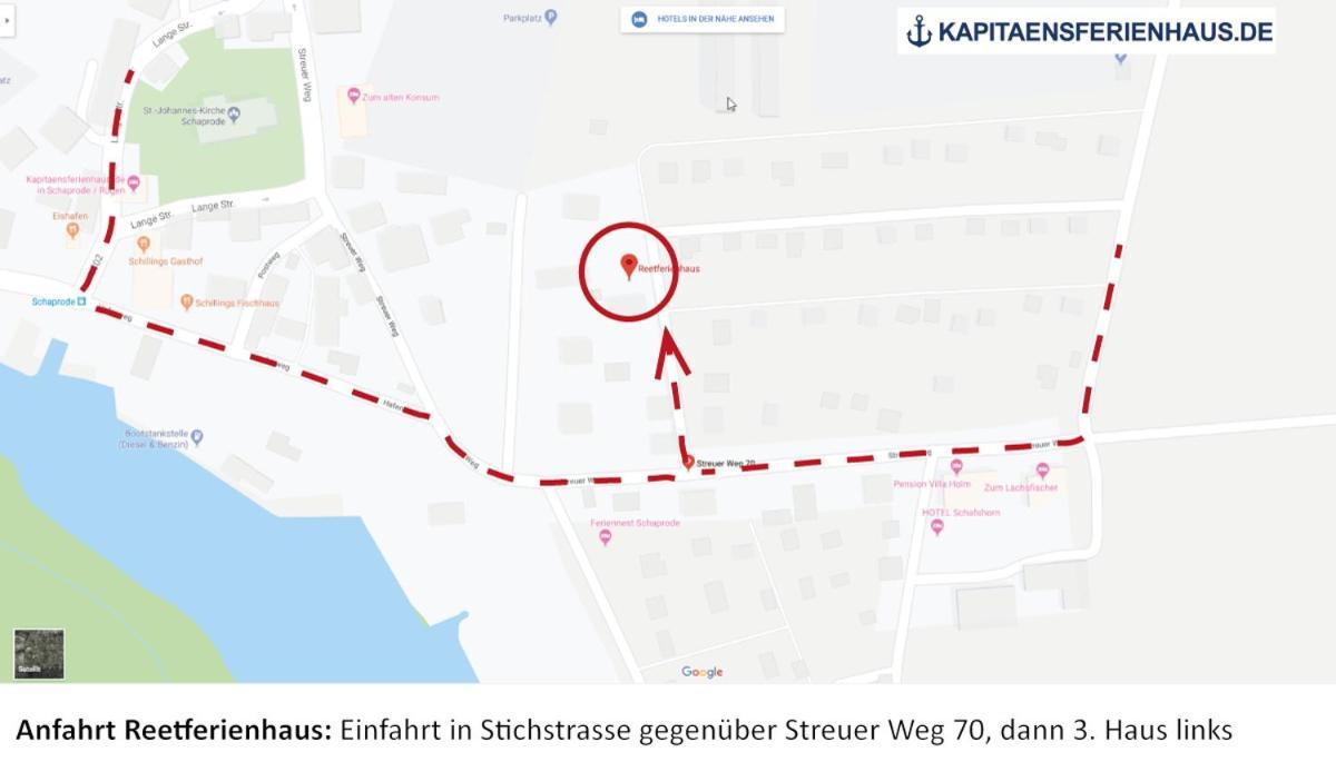 Reetferienhaus - Schaprode Hafen Екстериор снимка